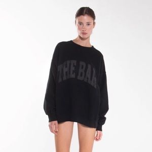 The Bar Varsity Sweatshirt in Black